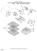 OVEN Diagram and Parts List for KERC607HBT5  KitchenAid Range