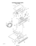 CONTROL PANEL Diagram and Parts List for B9608^4  Whirlpool Wall Oven