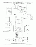VENTILATION PARTS Diagram and Parts List for KIRD801VSS1  KitchenAid Range Hood