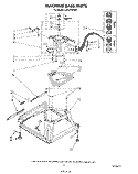 MACHINE BASE Diagram and Parts List for LA5578XSW1  Whirlpool Washer