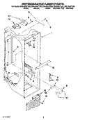 REFRIGERATOR LINER PARTS Diagram and Parts List for ED2JHAXTL02  Whirlpool Refrigerator