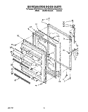 REFRIGERATOR DOOR, LIT/OPTIONAL Diagram and Parts List for ET20PKXZN01  Whirlpool Refrigerator