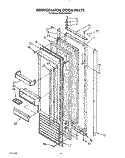 REFRIGERATOR DOOR Diagram and Parts List for KSSS42DWX01  KitchenAid Refrigerator