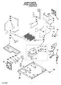 UNIT PARTS Diagram and Parts List for JUD278DBCX00  Jenn-Air Refrigerator