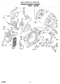 SECTION Diagram and Parts List for LEC6848AN2  Whirlpool Dryer