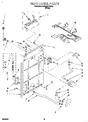 REAR PANEL Diagram and Parts List for KAWE577BWH1  KitchenAid Washer