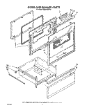 DOOR AND DRAWER Diagram and Parts List for RM978BXPW1  Whirlpool Microwave Oven Combo