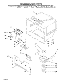 FREEZER LINER PARTS Diagram and Parts List for KBRA20ELBL00  KitchenAid Refrigerator
