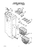 FREEZER LINER Diagram and Parts List for 3ED25DQXAW00  Whirlpool Refrigerator