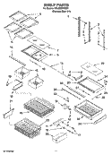 Part Location Diagram of 67005730 Whirlpool SHELF- STA