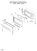 Part Location Diagram of 4450033 Whirlpool CLIP-DOOR