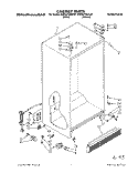 CABINET Diagram and Parts List for KSRS27QAWH07  KitchenAid Refrigerator