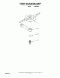 LOWER WASHARM PARTS Diagram and Parts List for 7GU2300XTVQ1  Whirlpool Dishwasher
