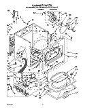 SECTION Diagram and Parts List for LGT6638AW0  Whirlpool Dryer