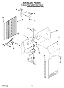 AIR FLOW PARTS Diagram and Parts List for EC3JHAXRS01  Whirlpool Refrigerator