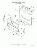 CONTROL PANEL PARTS Diagram and Parts List for TGS326VD0  Estate Range
