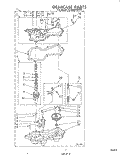 GEARCASE Diagram and Parts List for LC4500XMW0  Whirlpool Washer