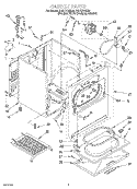 CABINET Diagram and Parts List for KGYS700EQ0  KitchenAid Dryer