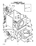 SECTION Diagram and Parts List for LER7646AN0  Whirlpool Dryer