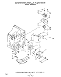 MAGNETRON AND AIR FLOW Diagram and Parts List for MW8650XS3  Whirlpool Microwave
