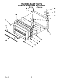 FREEZER DOOR Diagram and Parts List for RB21CKXAW00  Roper Refrigerator