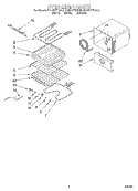 OVEN LINER Diagram and Parts List for KEBS177BBL3  KitchenAid Wall Oven