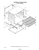 INTERNAL OVEN Diagram and Parts List for SE950PERW3  Whirlpool Range