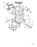FRAME Diagram and Parts List for TC800SPJB0  Whirlpool Trash Compactor