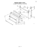 FREEZER DOOR Diagram and Parts List for ET18JKXMWRB  Whirlpool Refrigerator