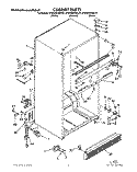 CABINET Diagram and Parts List for KTRS22KAAL01  KitchenAid Refrigerator