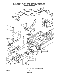 CONTROL PANEL AND SEPARATOR Diagram and Parts List for CS5000XWN0  Whirlpool Dryer
