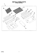 INSTALLATION PARTS Diagram and Parts List for ACU129PR0  Whirlpool Air Conditioner