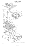 SHELF Diagram and Parts List for ET18HKXSW00  Whirlpool Refrigerator
