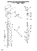 Part Location Diagram of 2305214 Whirlpool Latch, Bin