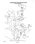 MAGNETRON AND AIR FLOW Diagram and Parts List for RM975PXLW1  Whirlpool Microwave Oven Combo