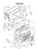CABINET Diagram and Parts List for AC1504XT0  Whirlpool Air Conditioner