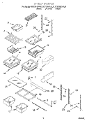 SHELF Diagram and Parts List for KTRS25KGWH01  KitchenAid Refrigerator