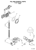 FILL AND OVERFILL PARTS Diagram and Parts List for TUD8750SD1  Estate Dishwasher