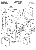 OVEN PARTS Diagram and Parts List for IBS550PRS03  Whirlpool Wall Oven