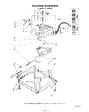 MACHINE BASE Diagram and Parts List for LA7780XSW1  Whirlpool Washer