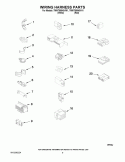 WIRING HARNESS PARTS Diagram and Parts List for 7MWT99940VW1  Whirlpool Washer