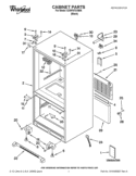 CABINET PARTS Diagram and Parts List for GX5FHTXVB06  Whirlpool Refrigerator
