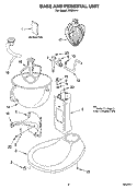 BASE AND PEDESTAL UNIT Diagram and Parts List for KG25H-4  KitchenAid Mixer