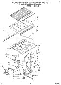 COMPARTMENT SEPARATOR Diagram and Parts List for 3ET22DKXBN02  Whirlpool Refrigerator