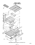 SHELF Diagram and Parts List for EHT182VKWR2  Whirlpool Refrigerator