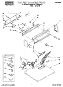 TOP AND CONSOLE, LIT/OPTIONAL Diagram and Parts List for RGX5636AL1  Roper Dryer