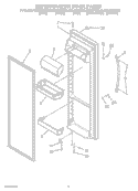 REFRIGERATOR DOOR PARTS Diagram and Parts List for ED2JHAXTB00  Whirlpool Refrigerator