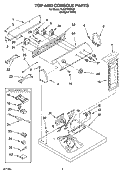 TOP AND CONSOLE PARTS Diagram and Parts List for YLEQ7000KQ0  Whirlpool Dryer