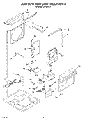 AIRFLOW AND CONTROL PARTS Diagram and Parts List for CA18WCL1  Crosley Air Conditioner