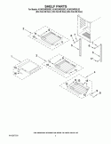 SHELF PARTS Diagram and Parts List for KUWS24RSBS02  KitchenAid Wine and Beverage Cooler
